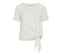 VILA - VIAMALINA OPEN O-NECK S/S TOP/VOL/PB Snow White - Gr. - L