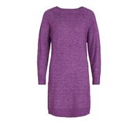 VILA - VIELLA REV-NECK L/S KNIT DRESS/SU sparkling grape - Gr. - XS