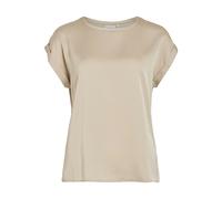 Vila - VIELLETTE S/S SATIN TOP - NOOS Cement - Gr. - 38