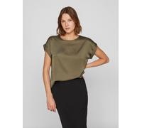 Vila "VIELLETTE S/S SATIN TOP - NOOS" Satin Optik (73941563-36) dusty olive
