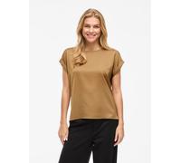 Vila "VIELLETTE S/S SATIN TOP - NOOS" Satin Optik (90637534-34) bistre