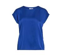 Vila Ellette Short Sleeve Blouse Blau 42 Frau (Herstellerartikelnummer: 14059563-MazarineBlue-42)