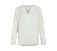 VILA - VIELLETTE V-NECK L/S SATIN SHIRT - NOOS snow white - Gr. - 40