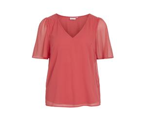VILA - VIFALIA V-NECK S/S TOP - NOOS - Gr. - 38