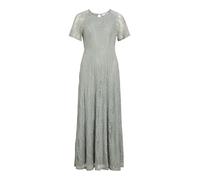 Vila Femma Kurzarm Langes Kleid L Green Milieu