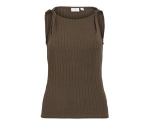 Vila - VIGARTA O-NECK S/L TOP/PB Slate Black - Gr. - L