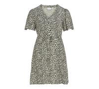 VILA - VIGRACE V-NECK S/S SHORT DRESS - NOOS Sandshell - Gr. - 36