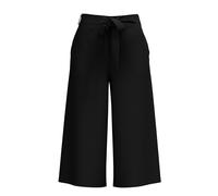 Vila High Waist Culotte mit Bindegürtel Modell 'HELA' in Black, Größe 36