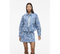 VILA - VIIANAIS NEW L/S JACQUARD DENIM JACKET Light Blue Denim - Gr. - 38