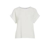 Vila Blusenshirt mit Rundhalsausschnitt Modell 'JOSA' in Weiss, Größe 42
