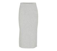 VILA - VIKACHEL KNIT PENCIL SKIRT/1 light grey melange - Gr. - XL