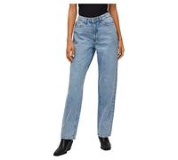 Vila Kelly Jaf Straight Fit Hochtaillierte Jeans 38 Light Blue Denim / Detail Wash Lbd065