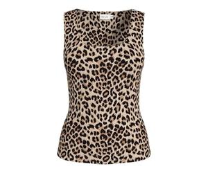 Vila Vikenza New AOP U-Neck S/L Tank Top-Noos