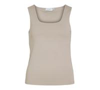 VILA - VIKENZA U-NECK S/L TANK TOP REV - NOOS silver gray - Gr. - XS