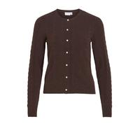 VILA - VIKERRY CABLE L/S KNIT CARDIGAN-NOOS Coffee Bean - Gr. - XS