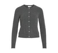 VILA - VIKERRY CABLE L/S KNIT CARDIGAN-NOOS Dark Grey Melange - Gr. - L