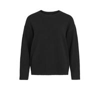 VILA - VILIGA L/S O-NECK KNIT TOP - NOOS Black Beauty - Gr. - XS
