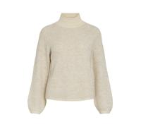 VILA - VILORY HIGH NECK L/S KNIT TOP - NOOS Eggnog - Gr. - L