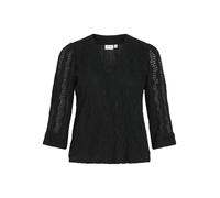 VILA - VILUMENA V-NECK 3/4 TOP/1 black beauty - Gr. - S