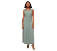 Vila Damen Vilynnea Maxi Dress - Noos Kleid, Green Milieu/Detail:Elastic, 40 EU
