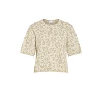 VILA - VIMAYAS O-NECK 2/4 KNIT NOOS Super Light Natural Melan - Gr. - M