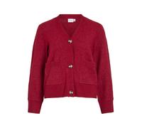 Vila - VIMIRAZ V-NECK L/S KNIT CARDIGAN/PB jester red - Gr. - XS