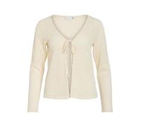 Vila Cardigan "Miro" in Creme - Größe L | Damen Pullover Cardigans
