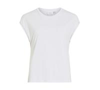 VILA - VIMODALA C/S O-NECK DETAIL TOP - NOOS Optical Snow - Gr. - M