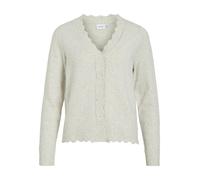 VILA - VINIKOLINA V-NECK L/S KNIT CARDIGAN super light natural melan - Gr. - M