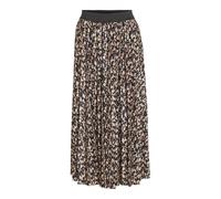 Plisseerock VILA "VINITBAN PRINT SKIRT - NOOS", Damen, Gr. M (38), schwarz (schwarz aop:hazel), Web, Obermaterial: 96% Polyester, 4% Elasthan, bedruckt, modisch, regular fit wadenlang, Röcke (59867362