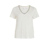 Vila - Bekleidung VINOEL LUREX S/S TOP - NOOS - Weiß - Größe M