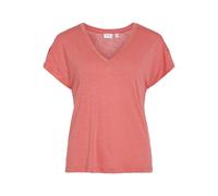 Vila Vinoel V-Neck S/S Stitch Detail Top