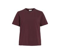 Kurzarmshirt VILA "VINORA S/S T-SHIRT - NOOS", Damen, Gr. M, port royale, Jersey, Obermaterial: 96% Baumwolle, 4% Elasthan, unifarben, regular fit normal, Rundhals, Shirts, Baumwollmischung, regular f