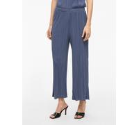 Schlupfhose VILA "VIPLISA HW CULOTTE PANTS - NOOS", Damen, Gr. XS (34), N-Gr, blau (vintage indigo), Web, Obermaterial: 65% Polyester, 35% Viskose, unifarben, modisch, regular fit wadenlang, Hosen, So