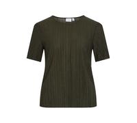 Kurzarmshirt VILA "VIPLISA O-NECK S/S TOP - NOOS", Damen, Gr. M, deep depths, Jersey, Obermaterial: 65% Polyester, 35% Viskose, unifarben, regular fit normal, Rundhals, Shirts (20381155-M) deep depths