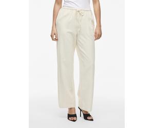 VILA - VIPRISILLA RW WIDE PANTS - NOOS Super Light Natural Melan - Gr. - 38
