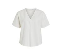 Vila Blusenshirt aus Viskose-Mix mit Leinen-Anteil Modell 'PRISILLA' in Weiss, Größe 38