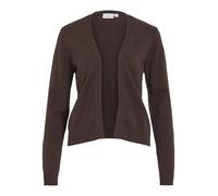 Vila Cardigan VIRIL SHORT L/S KNIT CARDIGAN-NOOS, Damen Gr. L, coffee bean, Feinstrick
