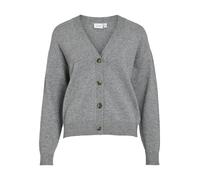VILA - VIRIL V-NECK KNIT CARDIGAN - NOOS Medium Grey Melange - Gr. - S