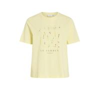 VILA - VISYBIL GARDEN O-NECK S/S TOP Pastel Yellow - Gr. - S