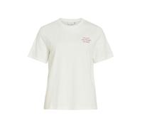 VILA - VISYBILLA CHERRY O-NECK S/S TOP/PB/LC Snow White - Gr. - XL