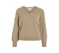 Vila Vituli L/S V-Neck Gliter Knit Top/Pb