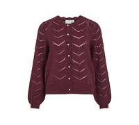 VILA - VITULI O-NECK L/S DETAIL KNIT CARDI/PB fig - Gr. - S