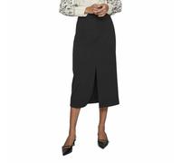 Maxirock VILA "VIVARONE HW LONG SKIRT - NOOS" Gr. 38, schwarz (black) Damen Röcke (38281561-38) black