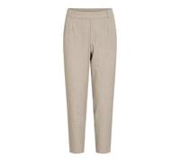 Vila Varone Slim Fit Hochbundhosen 44 Natural Melange