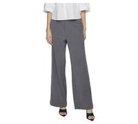 Anzughose VILA "VIVARONE HW WIDE PANT - NOOS" Gr. 38, N-Gr, grau (medium grey melange) Damen Hosen (26320261-38) medium grey melange