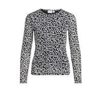 Vila Langarmshirt Damen schwarz, L