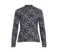 Vila Longsleeve mit Stehkragen Modell 'LEOA' in Dunkelgrau, Größe L