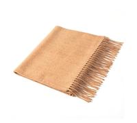 Villand Pure 100% Kaschmirschal mit Fransenkanten, ultraweicher großer Kaschmirschal für Damen und Herren (Camel)