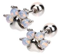 VILLCASE 1 Paar Katzenpfoten Ohrstecker aus S925 Silber für Damen und Mädchen Süßer Ohrschmuck Farbecht Formstabil Leicht für Partys und Alltag